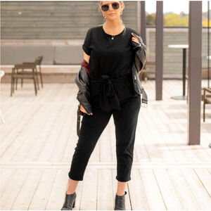 SMASH + TESS Bird’s Papaya Limited Edition Jemma Romper Midnight Black Size XS